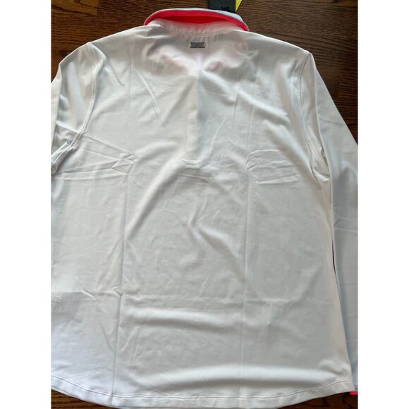 Under Armour Women's Zinger Long Sleeve Polo White/Halo Gray Size XL NWT - Picture 11 of 16